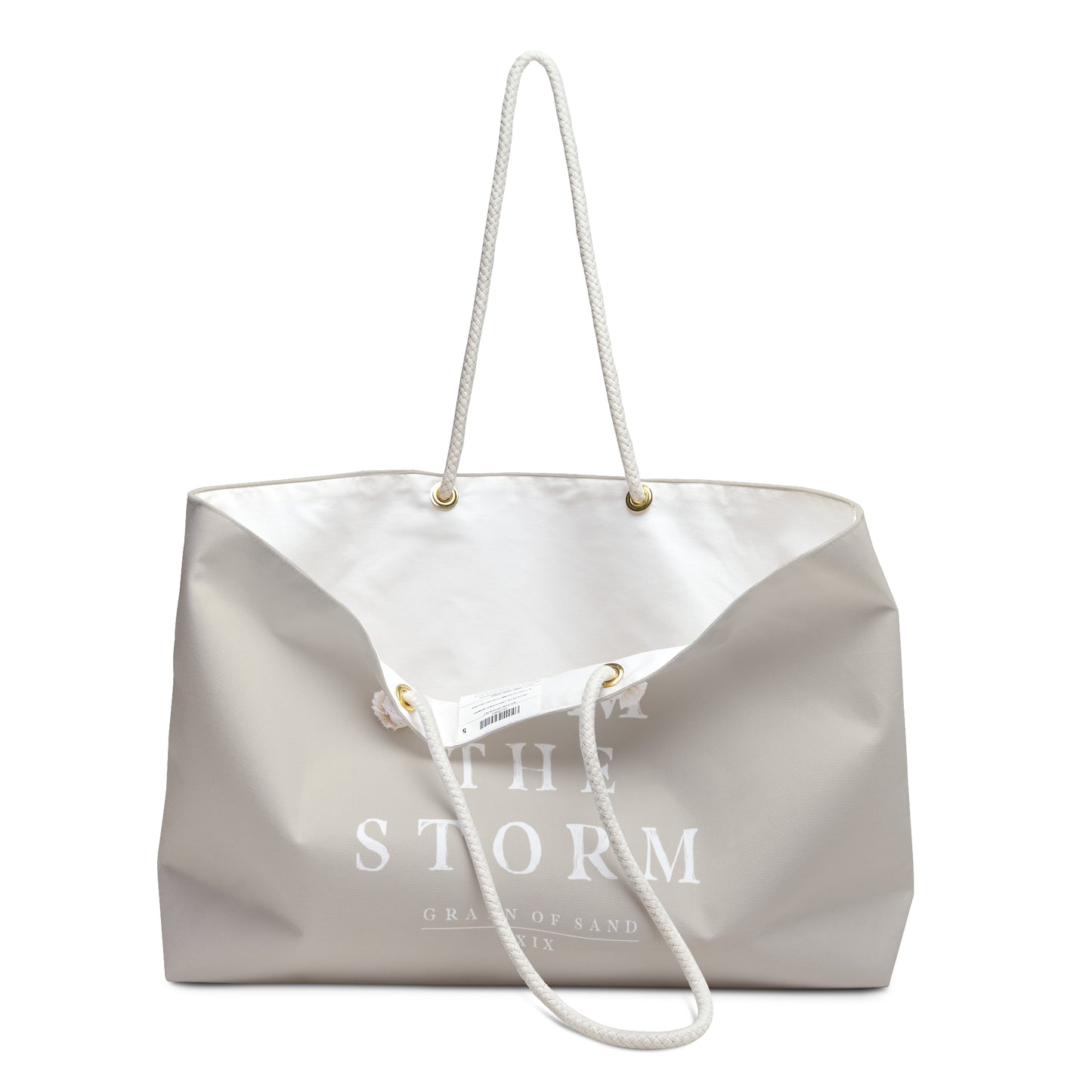 I Am The Storm Canvas Weekender Bag – Inspirational Travel Tote
