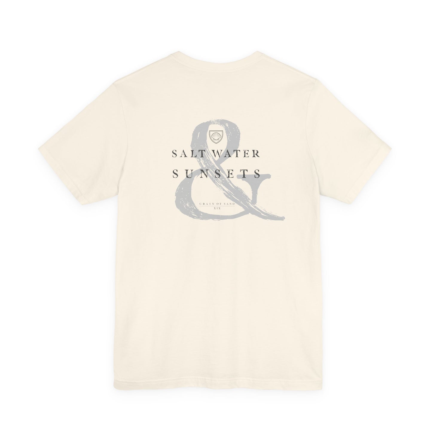 Saltwater & Sunsets | Coastal Beach Crewneck T‑Shirt