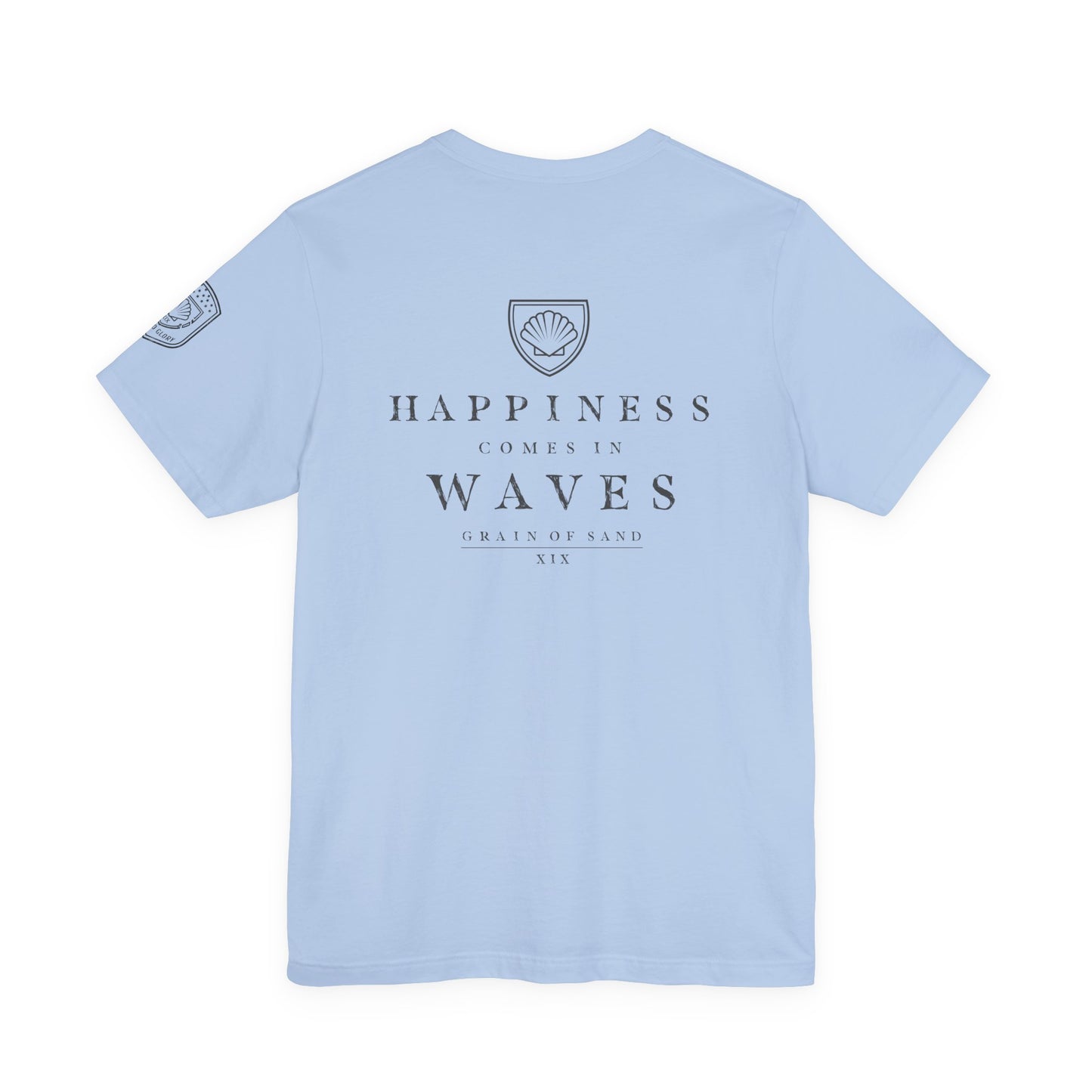 Happiness Comes in Waves | Coastal Beach Graphic Tee