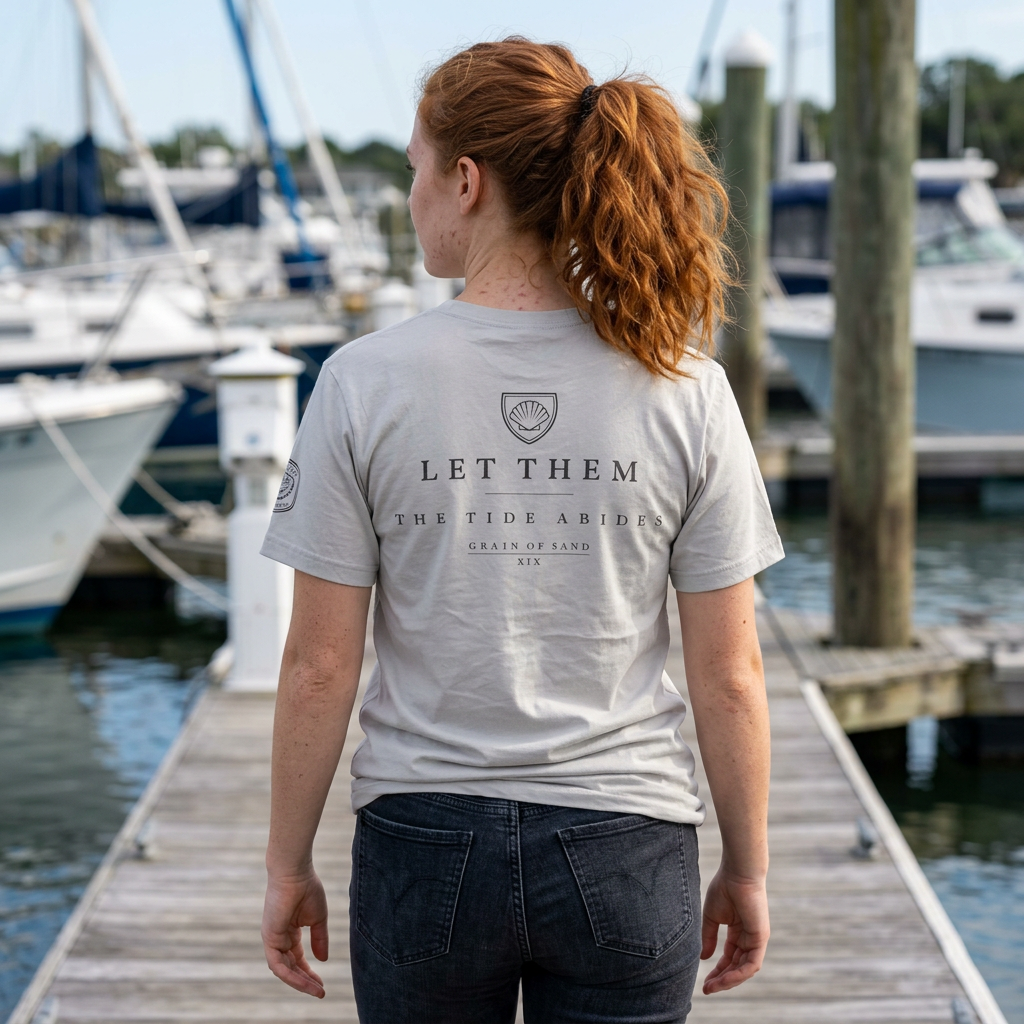 Let Them: The Tide Abides | Coastal Minimalist Tee
