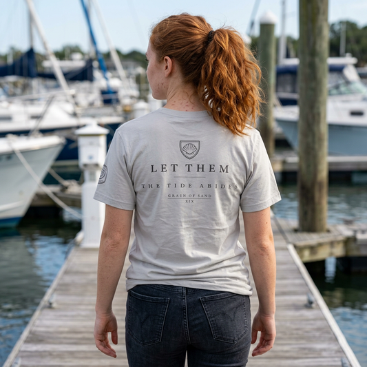 Let Them: The Tide Abides | Coastal Minimalist Tee