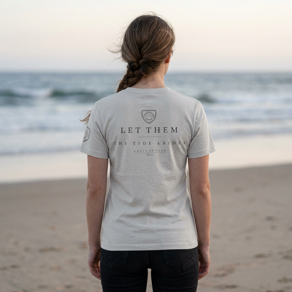 Let Them: The Tide Abides | Coastal Minimalist Tee