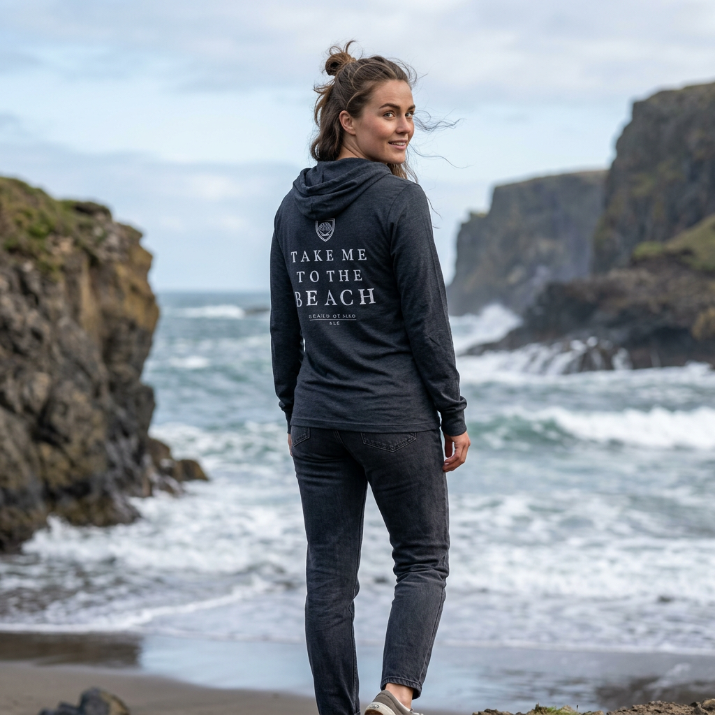Take Me To The Beach | Hooded Long Sleeve Tee