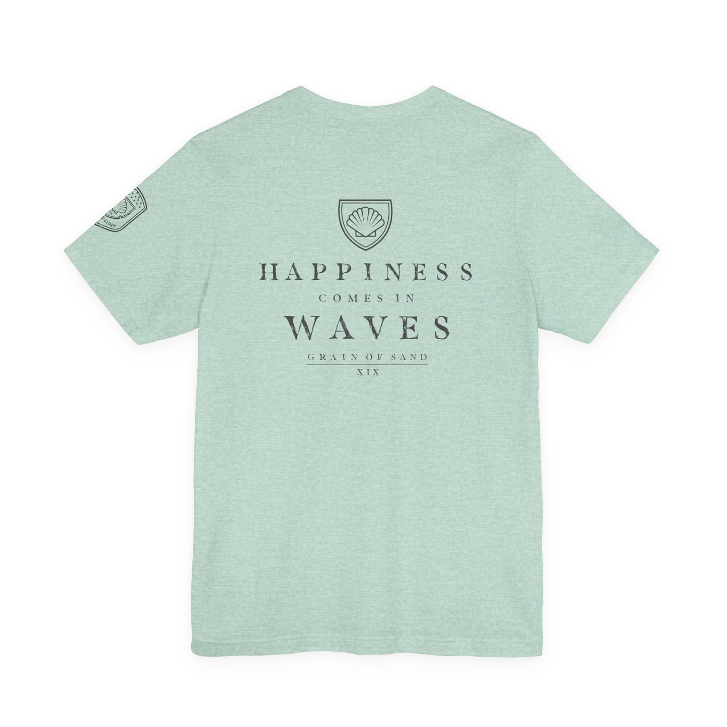 Happiness Comes in Waves | Coastal Beach Graphic Tee