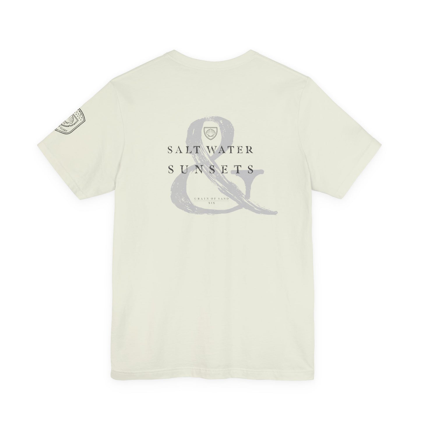 Saltwater & Sunsets | Coastal Beach Crewneck T‑Shirt