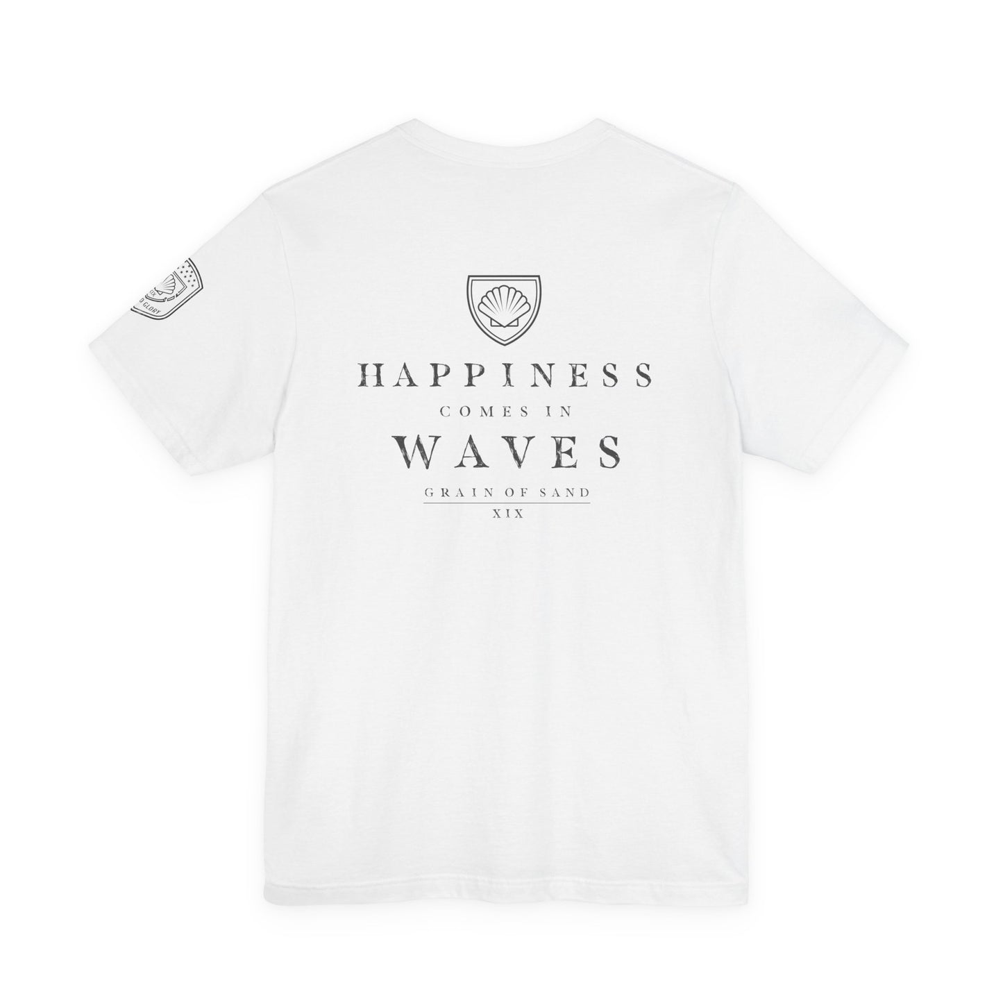 Happiness Comes in Waves | Coastal Beach Graphic Tee