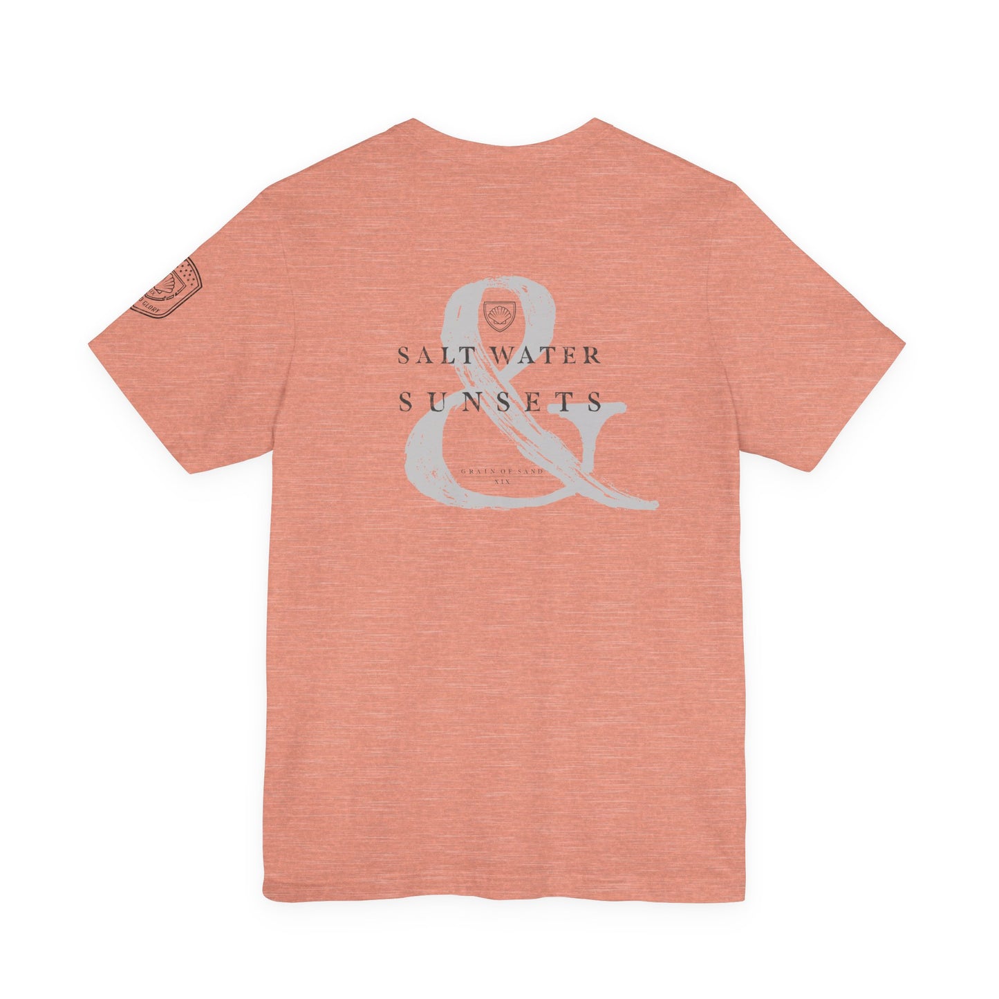 Saltwater & Sunsets | Coastal Beach Crewneck T‑Shirt