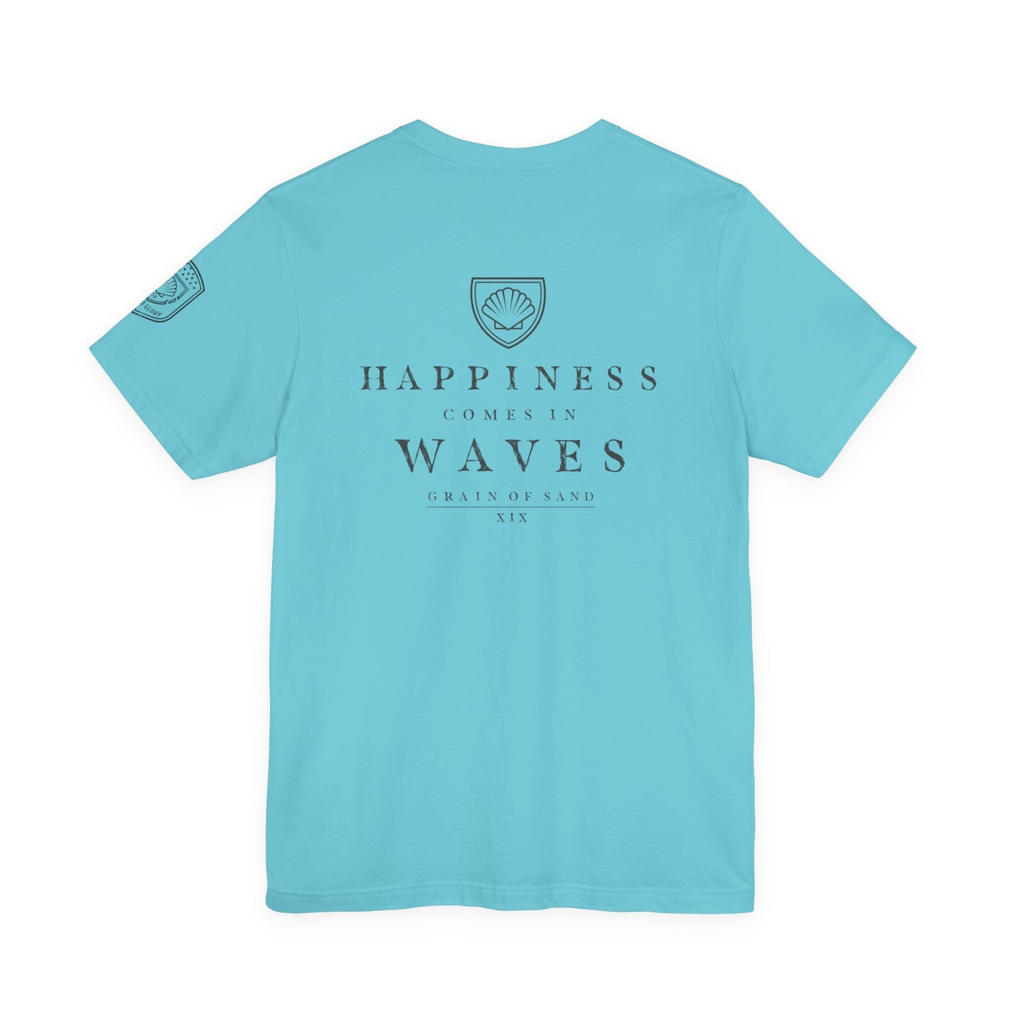 Happiness Comes in Waves | Coastal Beach Graphic Tee